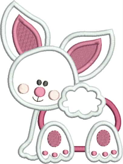 Baby bunny applique