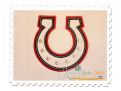 Chunky Horseshoe Applique Double Satin