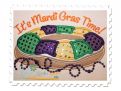 Mardi Gras King Cake Applique